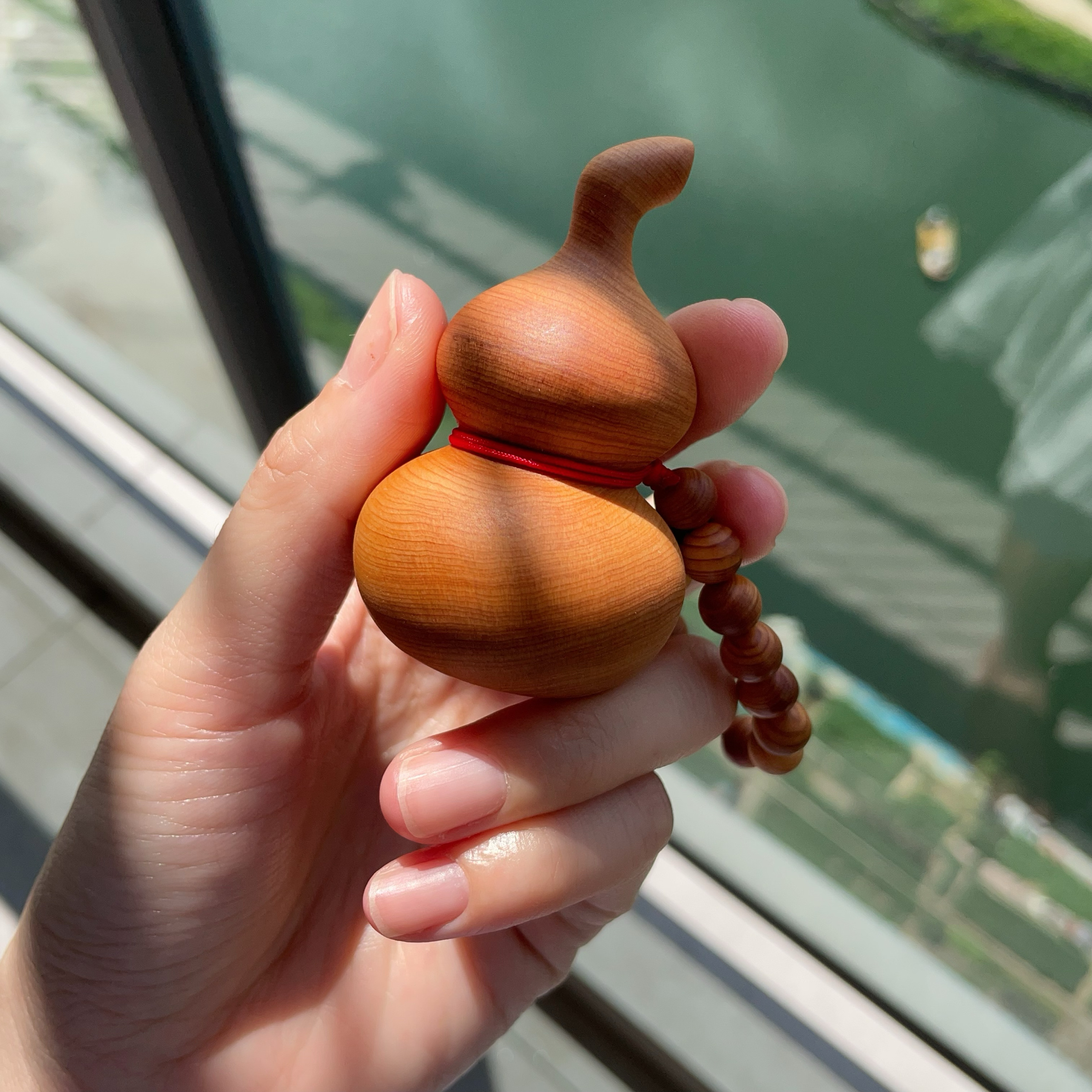 天然陈化老料崖柏木葫芦手把件随身福禄文玩摆件潮玩手办 - 图3