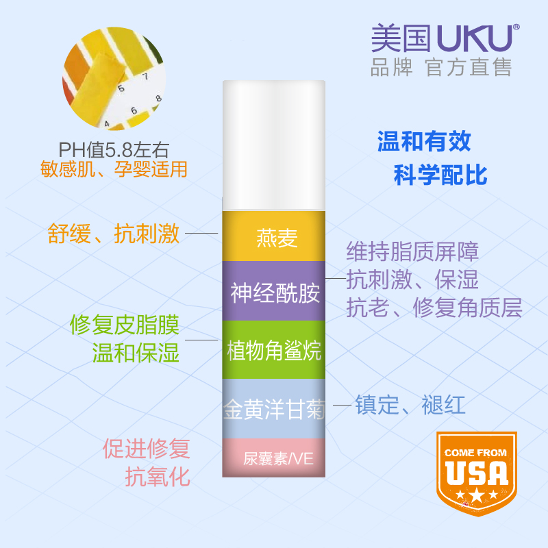 UKU 保湿修复平衡水油敏感肌肤专用护肤品母婴可用 屏障修护乳 UKU 保湿修复平衡水油敏感肌肤专用护肤品母婴可用 屏障修护乳
