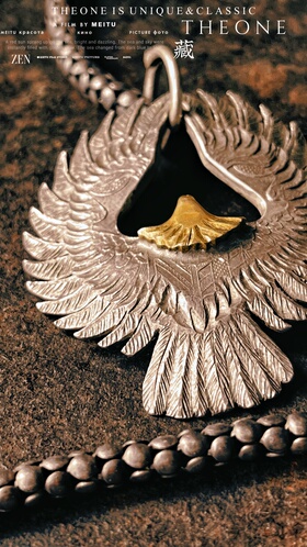 THEONE罕见孤品日本纯手工古董双头鹰银币改印第安鹰吊坠美式复古