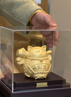 铸金招财猫店铺开业礼品高档摆件