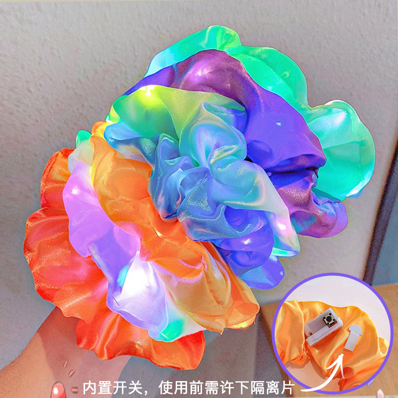 会闪光的发圈LED发光大肠发圈头绳女幼儿园毕业演出服表演服装女,淘宝优惠券,粉丝福利购,淘宝优惠卷