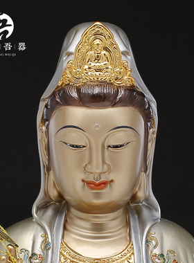 速发2025全铜佛观室菩萨》掐丝镶金《像摆件家用音内供奉神像