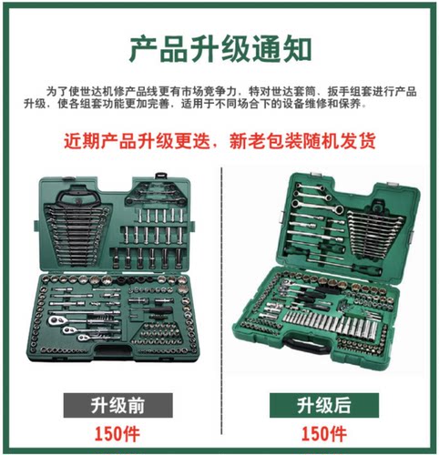 Sata/世达150件套6.3x10x12.5MM系列综合组套 汽修工具套装 09510 - 图1