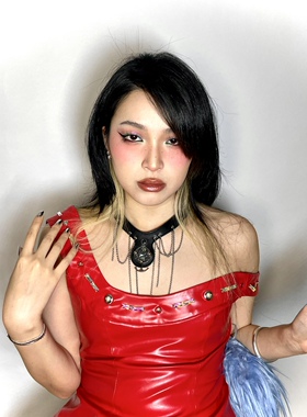 原创设计钛钢真皮男女项链个性