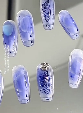 小众穿戴手工作穿戴美甲美甲成品