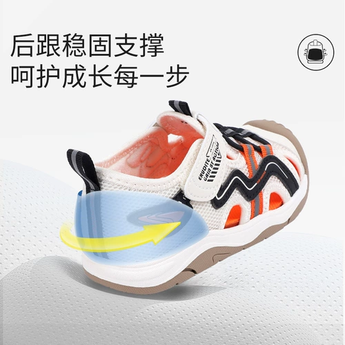 Летняя дышащая обувь на липучке для раннего возраста, детские сандалии