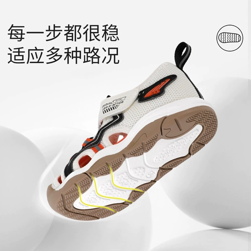 Летняя дышащая обувь на липучке для раннего возраста, детские сандалии