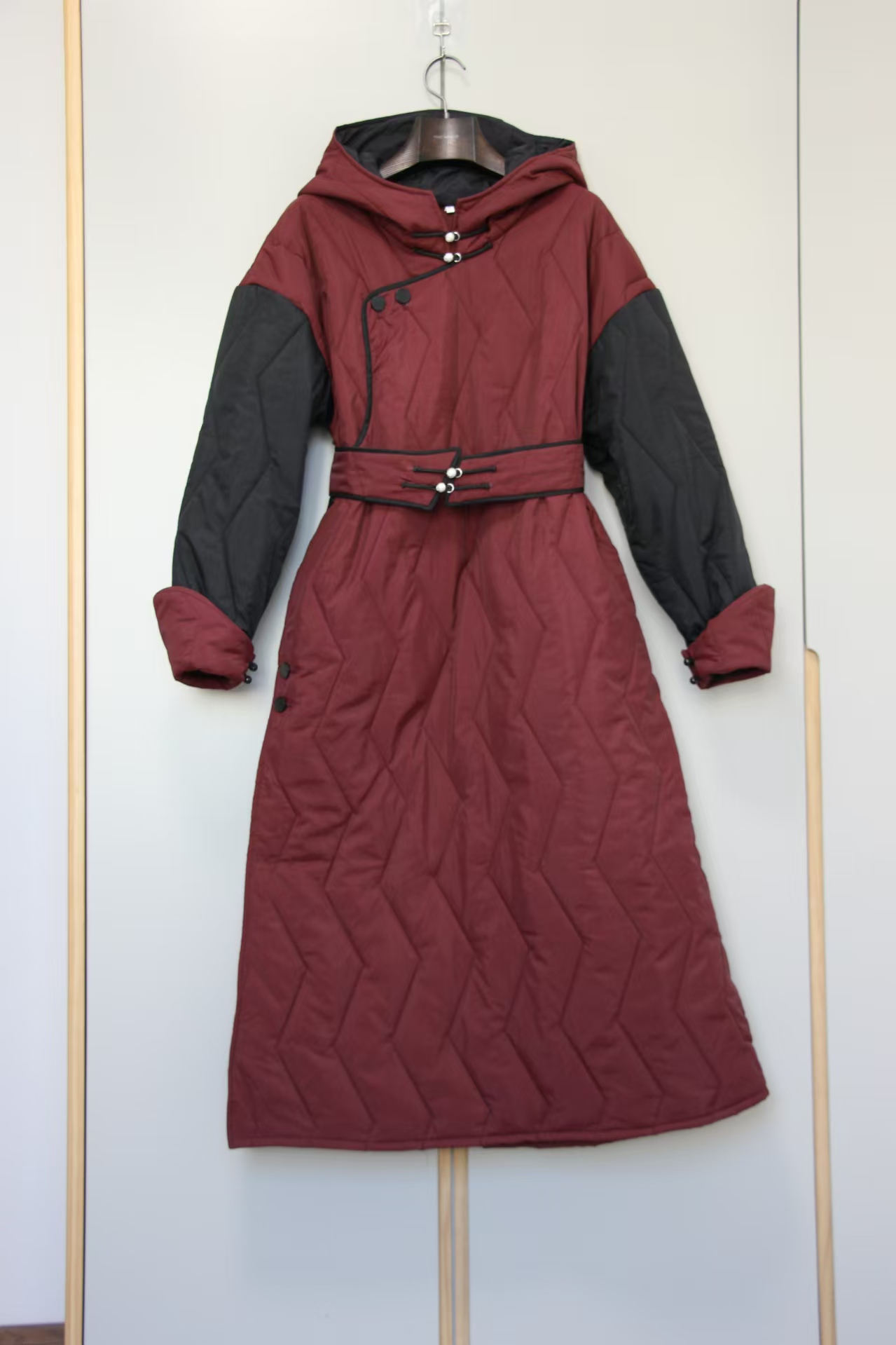 蒙古族长款棉服女冬季新款蒙古民族风棉袄外套蒙古袍棉衣棉款新品 - 图3