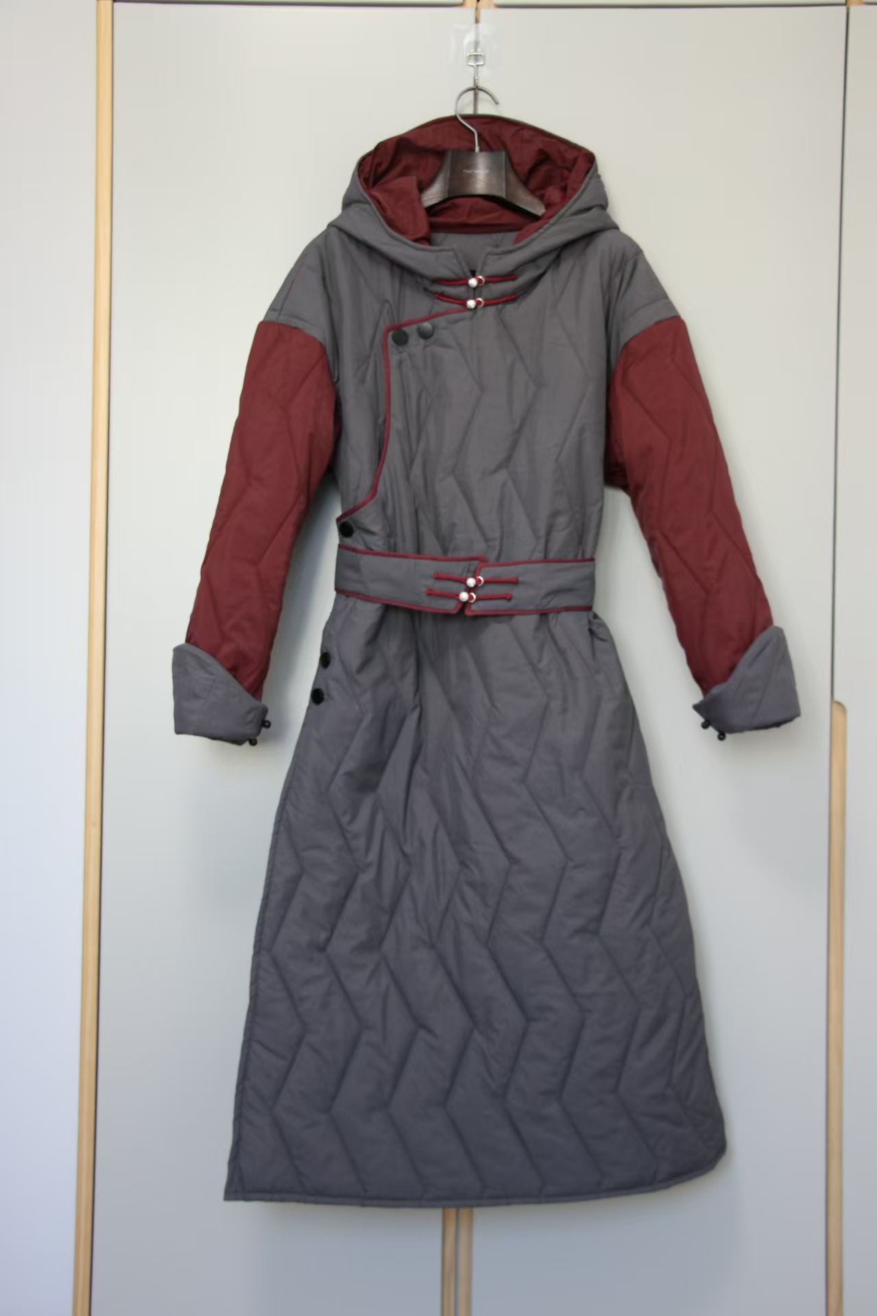 蒙古族长款棉服女冬季新款蒙古民族风棉袄外套蒙古袍棉衣棉款新品 - 图0