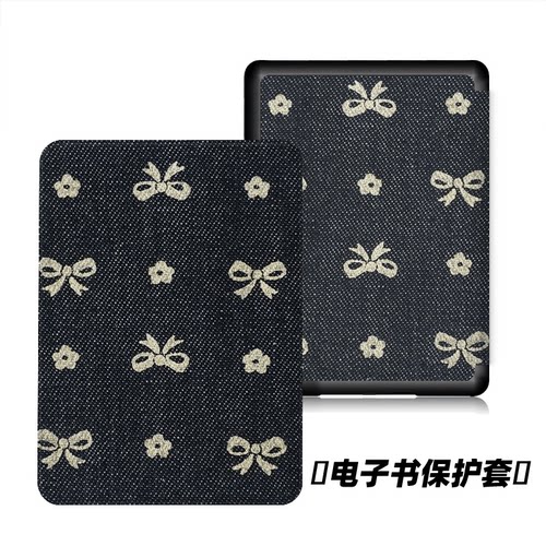 蝴蝶结牛仔适用kindle7代电子书保护套kpw123软壳958全包防摔休眠 - 图0