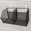 Hole board basket hole board accessories supermarket shelves mesh pocket hole board hanging basket hole board storage blue hardware rack