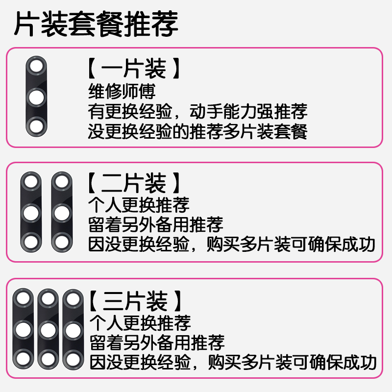 适用华为荣耀 9X 9XPro后置摄像头镜片后镜头盖玻璃镜面镜框相圈-图1