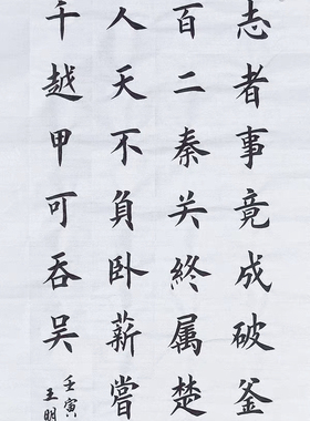 有志者事竟成书法作品定制手写书法真迹田楷欧楷书法客厅书房挂画