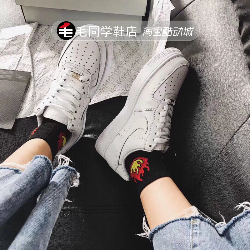 NIKE AIR FORCE空军一号af1全白低帮314192-117 315115-112CW2288 - 图0