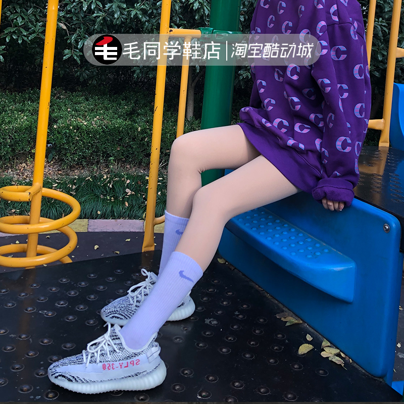 Nike耐克袜子男女正品运动长筒袜彩色彩勾中筒篮球跑步毛巾底加厚 - 图2