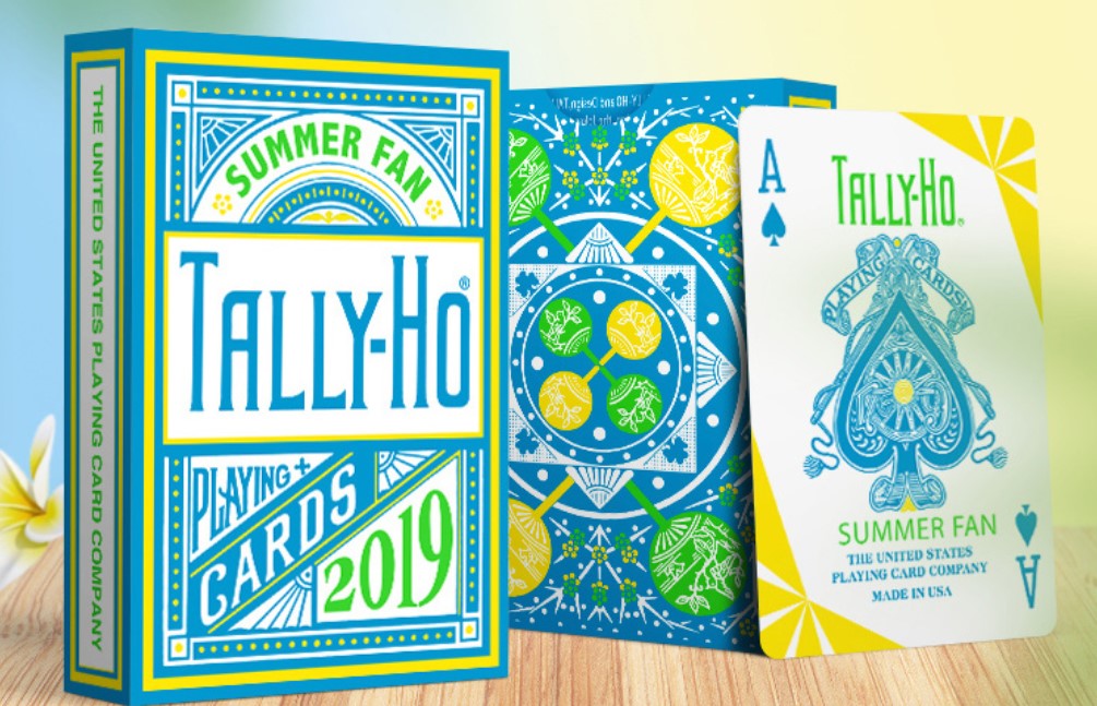 默默纸牌Tally-ho playingcard美国TH夏季版扇背花切练习扑克牌 - 图0