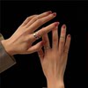 Nojob vintage vintage night weaving seven chapters medieval ring niche design live mouth stacking ring for women