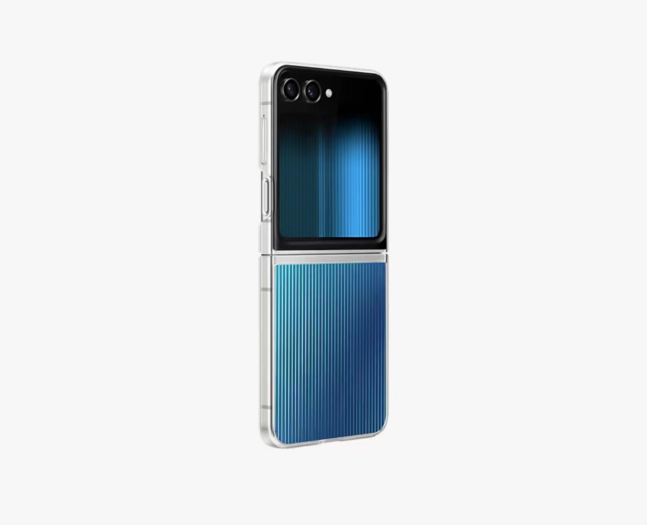 韩国三星官方正品适用Z Flip5折叠主题保护壳透明支架多功能原装NFC手机套替换背板指环挂扣简约经典防摔内置