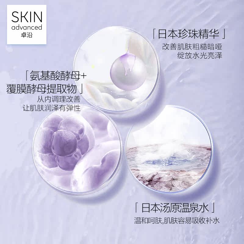 屈臣氏卓沿白金水耀肌日本爽肤水 卓沿面部护理套装