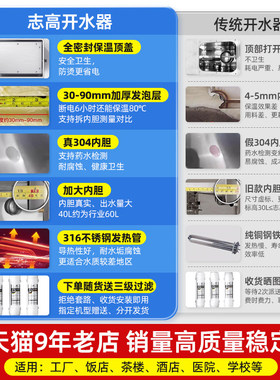 志高全自动开水器商用大型大容量