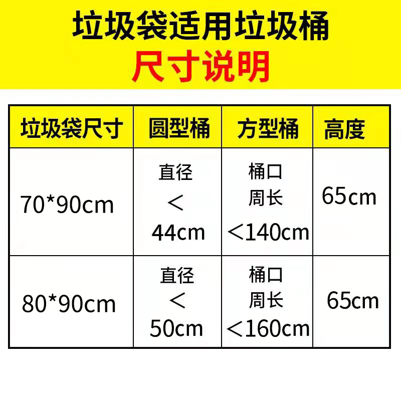 大垃圾袋大号加厚特大号家用商用70酒店80物业90黑色大码超大号-图2