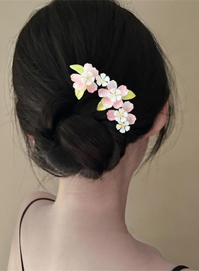 新中式铃兰花古风汉服发簪