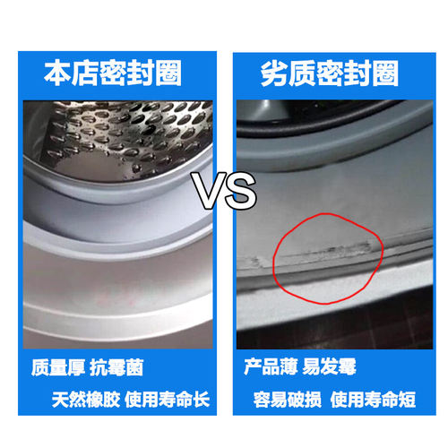 适用西门子洗衣机XQG62-WS12M3600W WS12M3600W 门密封圈门封胶圈 - 图2