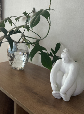瑞典代购 Lene Bjerre北欧艺术女性人体雕塑家居客厅装饰树脂摆件