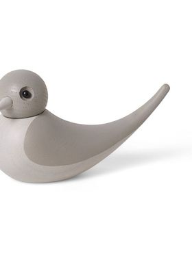 芬兰Spring Copenhagen成对小燕子雕塑木质手工桌面摆件玄关装饰