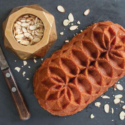 现货 美国Nordic Ware 庆典Jubilee长面包磅蛋糕烘焙模具Loaf Pan - 图1