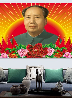 客厅像墙画客厅中堂挂像