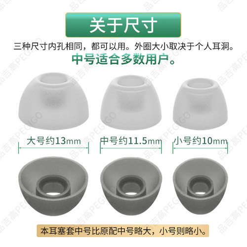 适用倍思Bowie WM02耳机耳塞套Baseus Encok WM01 Plus硅胶帽配件 - 图1