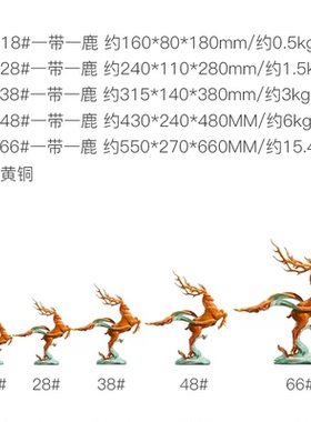 朱炳仁铜一带一鹿 国鹿38#官方正品VIP特惠价收藏礼物摆件艺术品