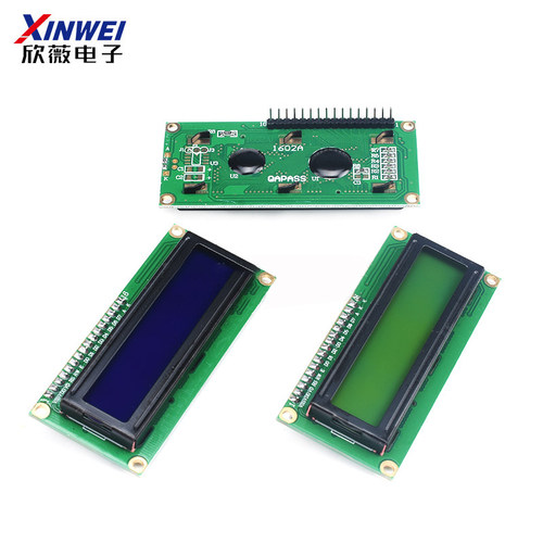 LCD1602液晶显示屏1602A模块蓝屏黄绿屏灰屏5V 3.3V焊排针IIC/I2C - 图1