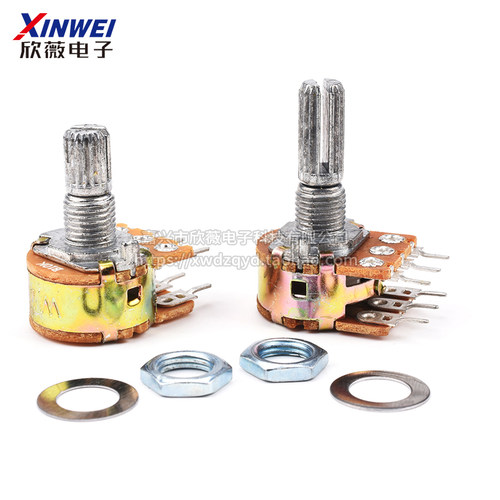 WH148单联双联 短柄长柄电位器B1k2k5k10k50k100k200k250k500k 1M - 图2