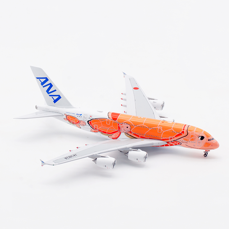 Aviation 1:400 全日空 空客A380 JA383A 合金 飞机模型 橙海龟 - 图2