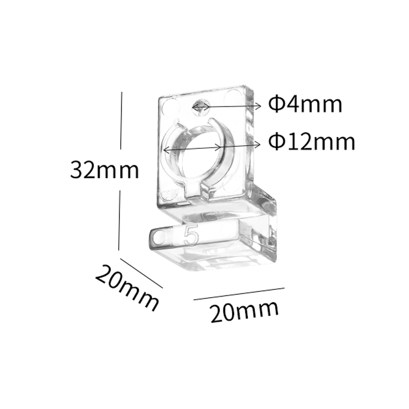 鱼缸盖板托架透明高强度小迷你多功能水族进出水管隔板支撑壁挂夹 - 图3