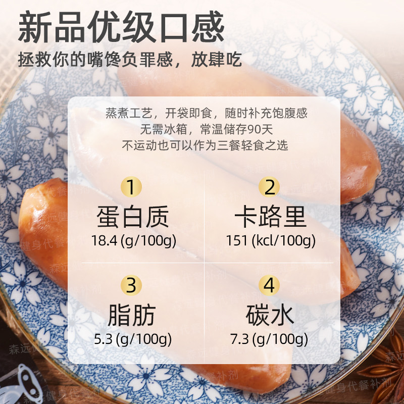 鸡胸肉香肠即食健身猿点增代餐肌卡脂肪热量减低轻食火腿饱腹零食,淘宝优惠券,粉丝福利购,淘宝优惠卷