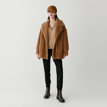 ICICLEs and womens clothing 2023 Winter new loco fleece wool cut down shoulder teddy coat jacket