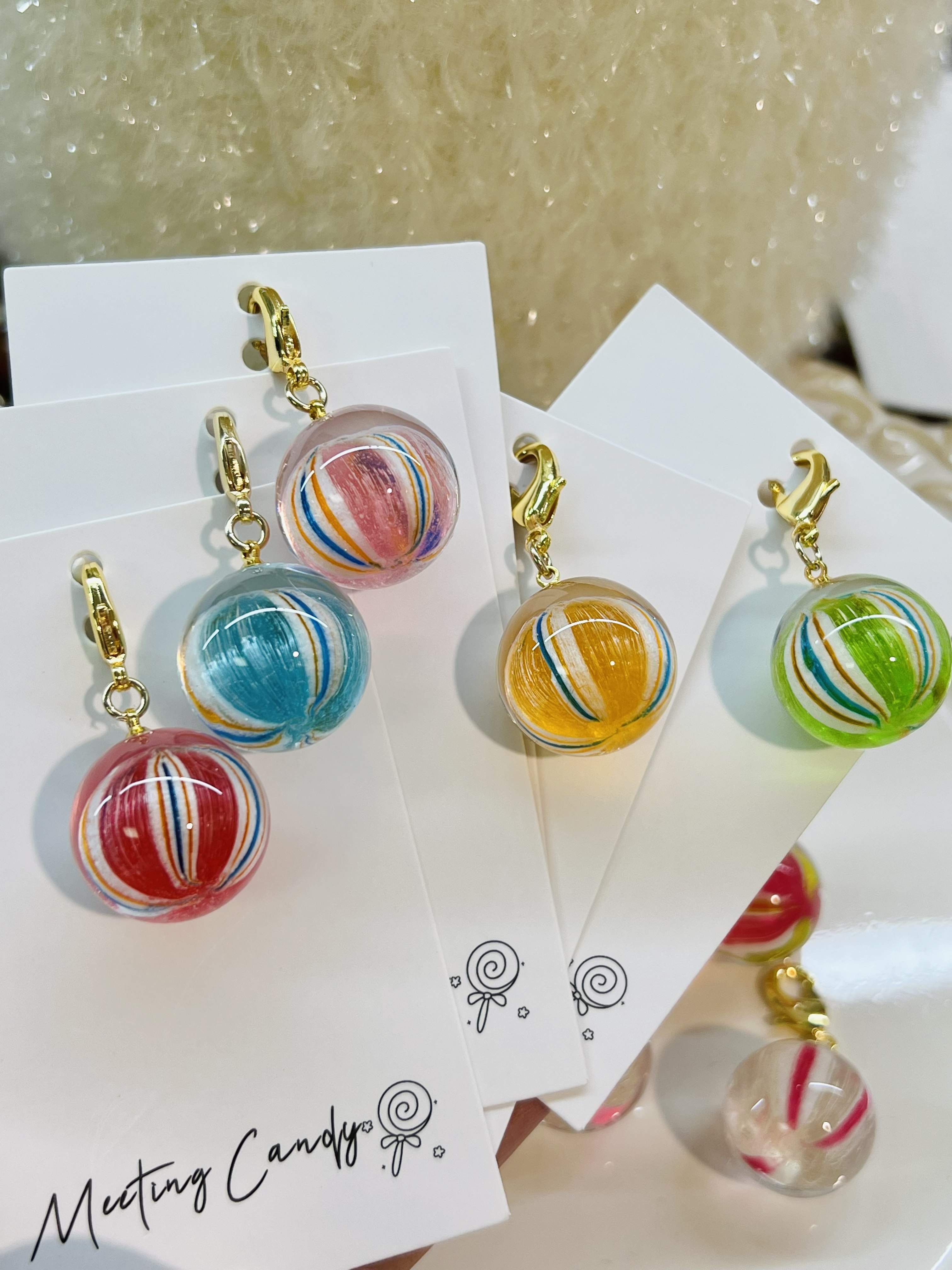 日本糖果屋同款手作糖球の中号圆球合集自选DIY拉链扣挂链包包挂,淘宝优惠券,粉丝福利购,淘宝优惠卷