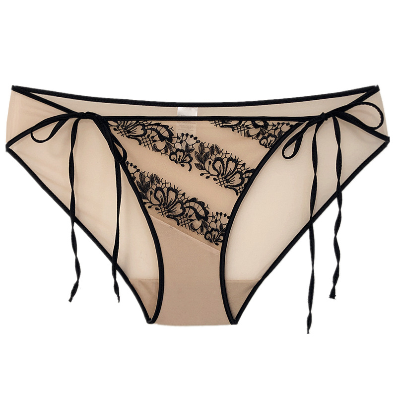 维多利亚性感透视刺绣网纱系带低腰高叉三角裤包臀纯棉舒适内裤,淘宝优惠券,粉丝福利购,淘宝优惠卷