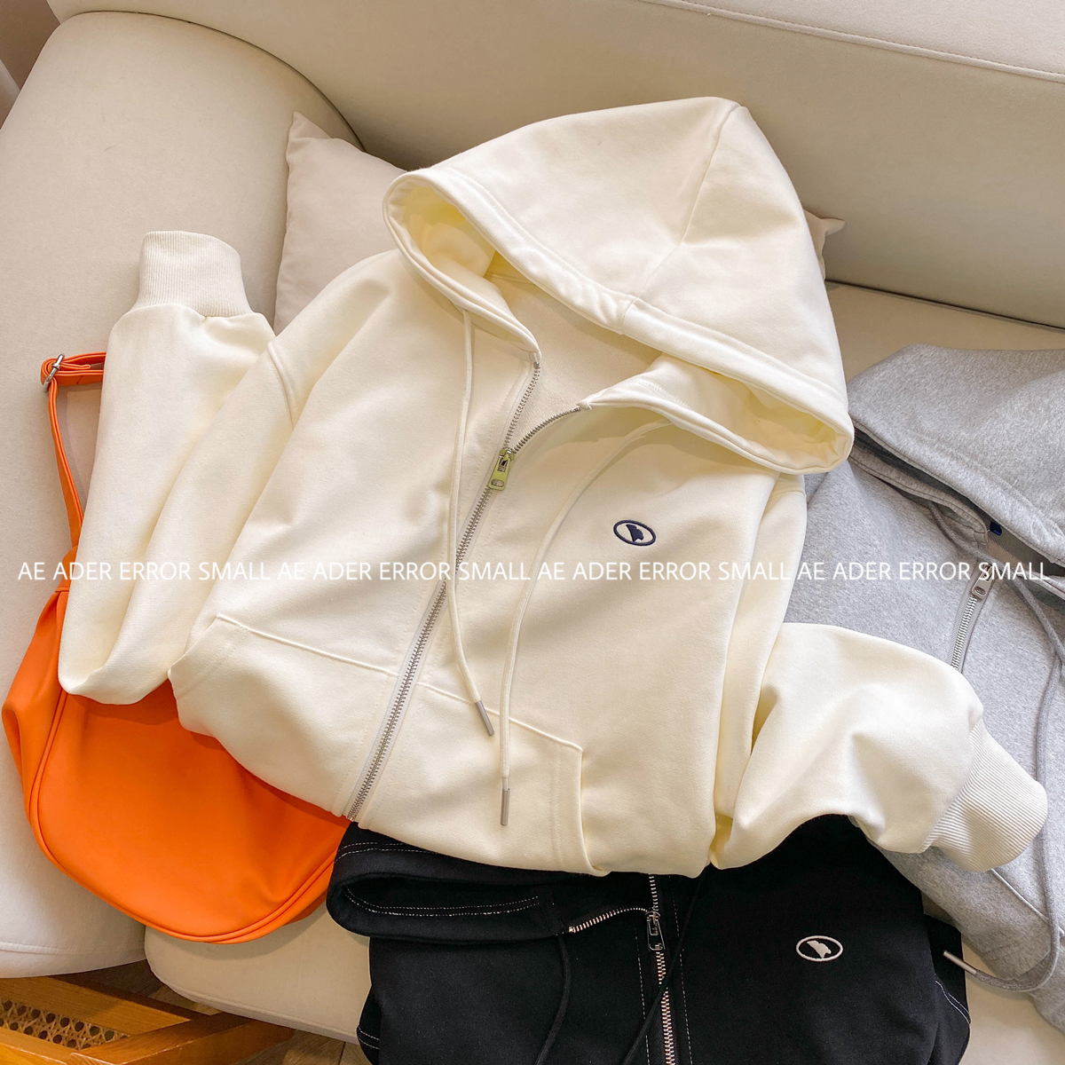 ader error small新款外套秋冬上衣连帽宽松显瘦卫衣女学生上衣 - 图2