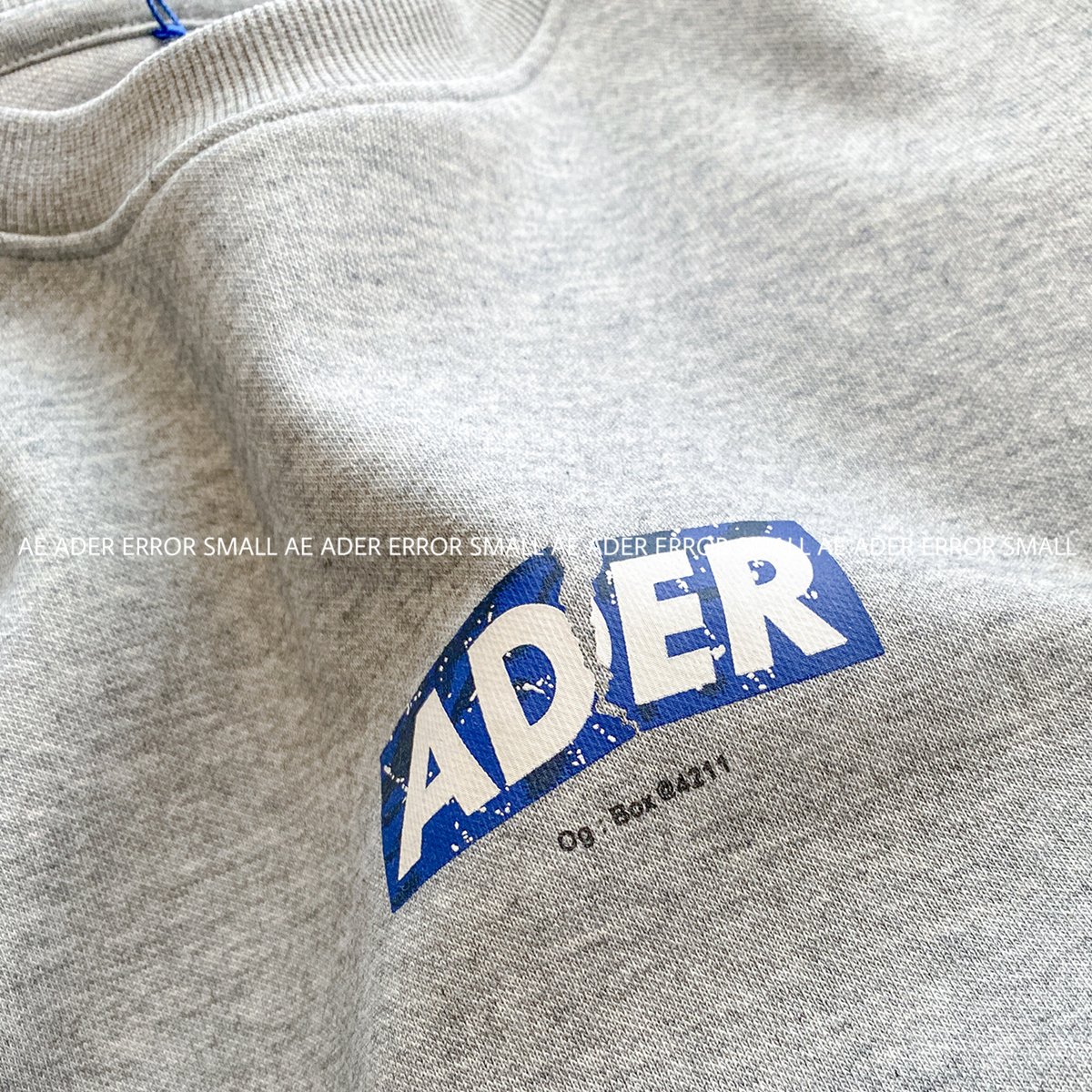 ader error small秋季破裂字母印花宽松男女情侣圆领休闲长袖卫衣 - 图3