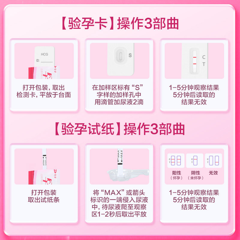 可孚验孕棒hcg旗舰店早早孕测试纸 可孚医疗器械验孕棒/验孕仪器