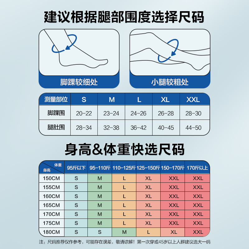 可孚医用薄款静脉曲张弹力袜医疗弹性祙夏季血栓压缩袜医疗治疗型