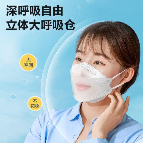 可孚kn95口罩3d立体女高颜值秋冬天保暖防风防寒一次性防工业粉尘 - 图2