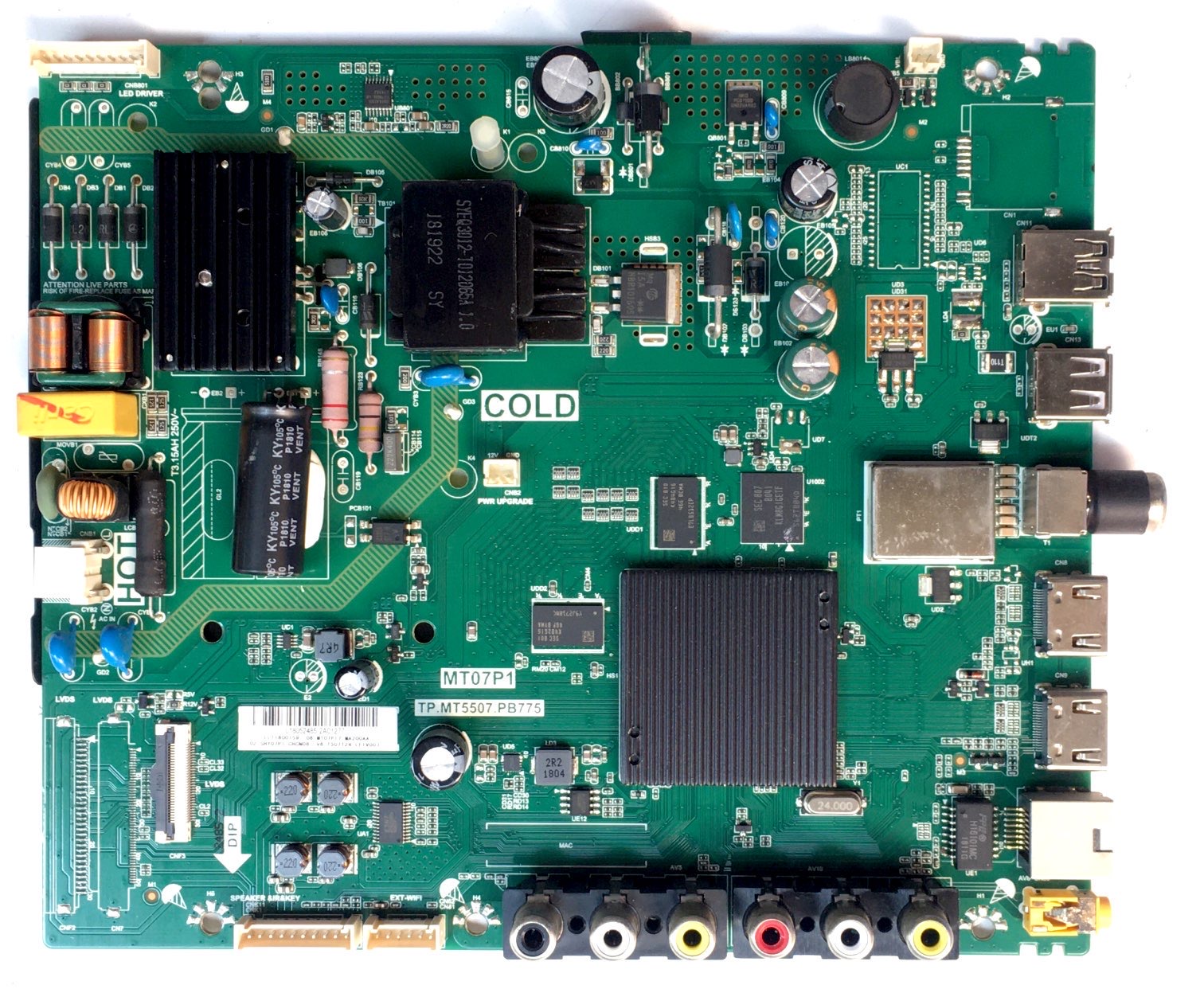原装TCL L32A810 32F3800A主板TP.MT5507.PB775屏LVW320CSOT ND1L-图2