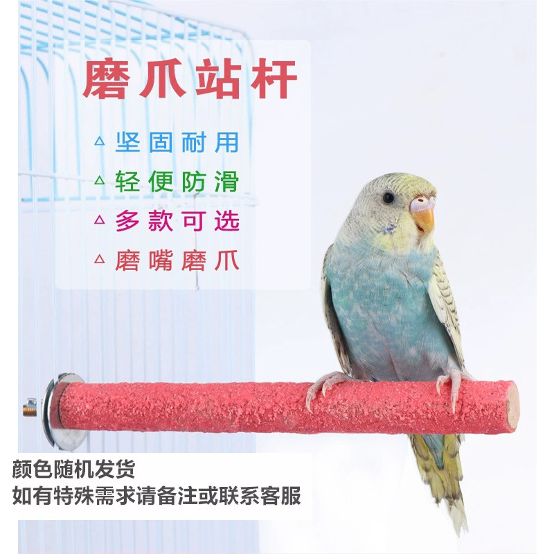 新品阳光宠物鹦鹉磨砂棒用具用品磨爪棒站杆站棍磨嘴啃咬棒鸟笼棒,淘宝优惠券,粉丝福利购,淘宝优惠卷