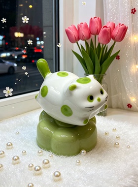 可爱猫猫摇摇乐桌面摆件潮玩