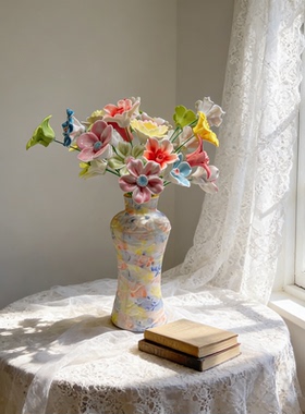 冰淇淋花瓶马卡龙陶瓷花器